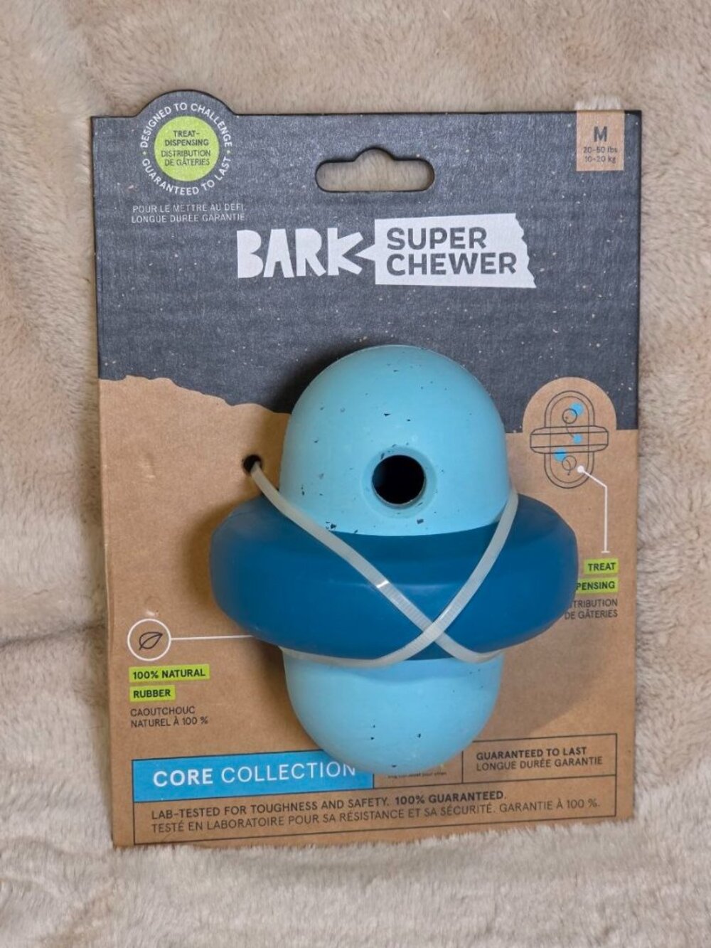 New Bark Super Chewer Core Collection Dog Toy Treat Dispensing M 20-50lbs Pivot